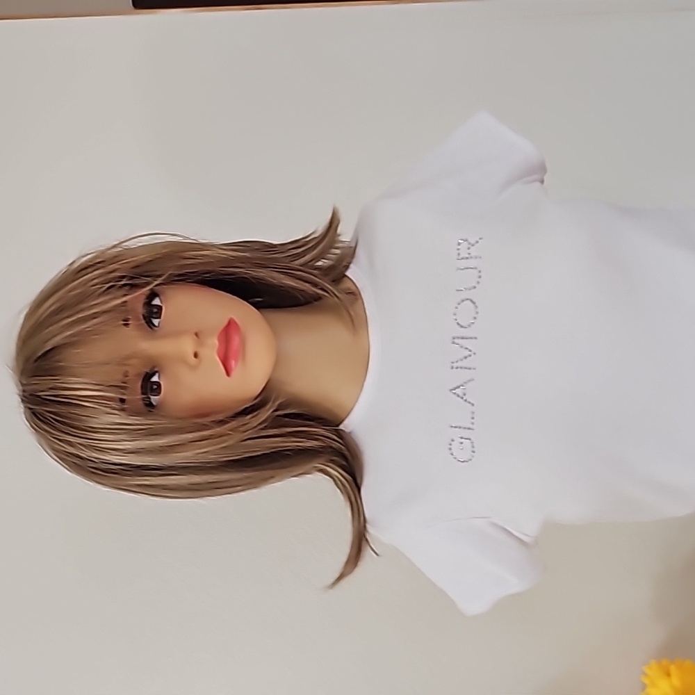 GLAMOUROUS BELLA BLING TEE.  SIZE SMALL